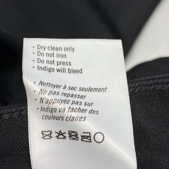 NEW PAIGE Women’s Anessa Luxe Coating Wide-Leg Pants “Black Fog” Size 25 - Picture 3 of 13